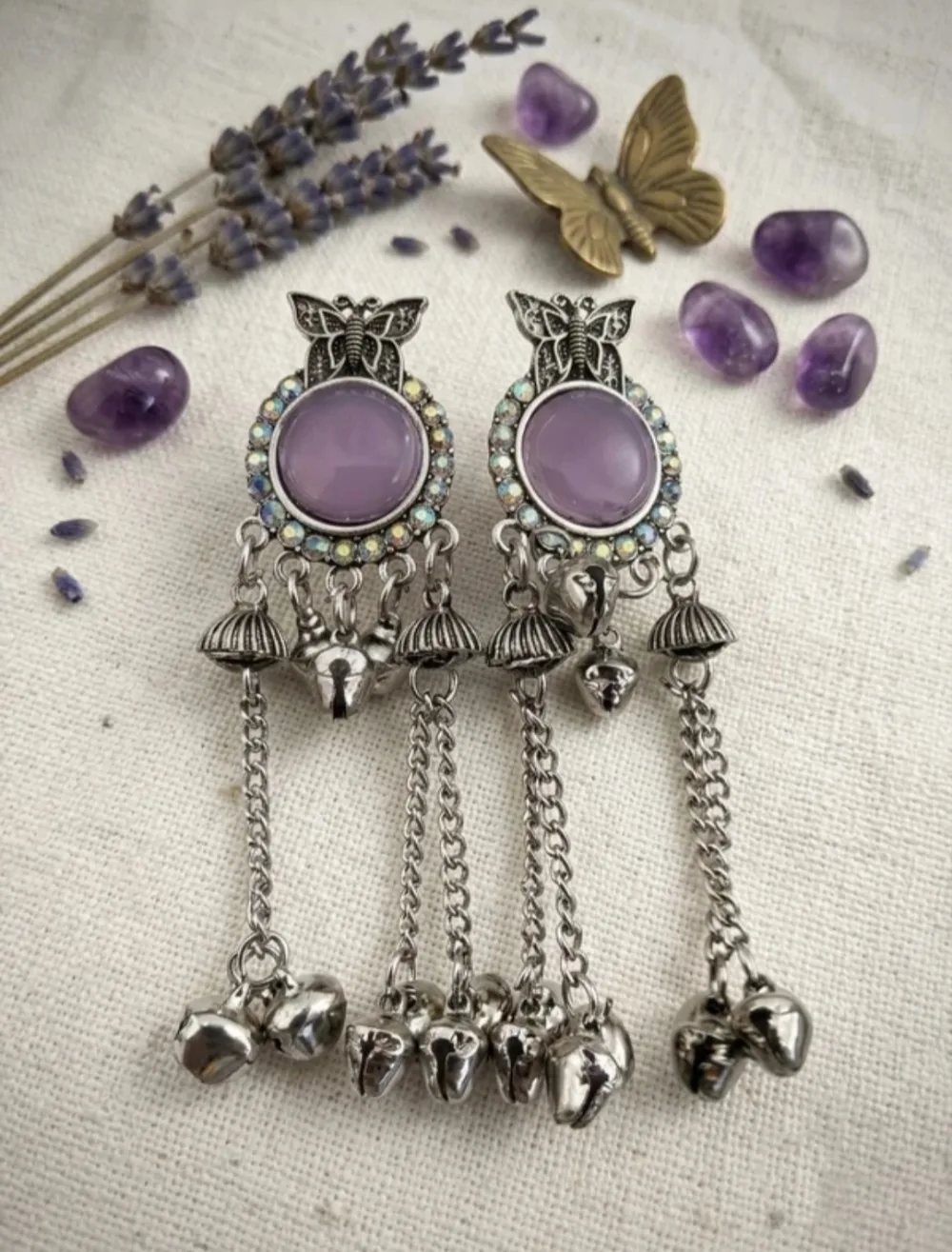 Bohemian Butterfly Ghungroo Tassel Drop Earrings Alloy Drops & Danglers, Jhumki Earring on Flipkart photo 1