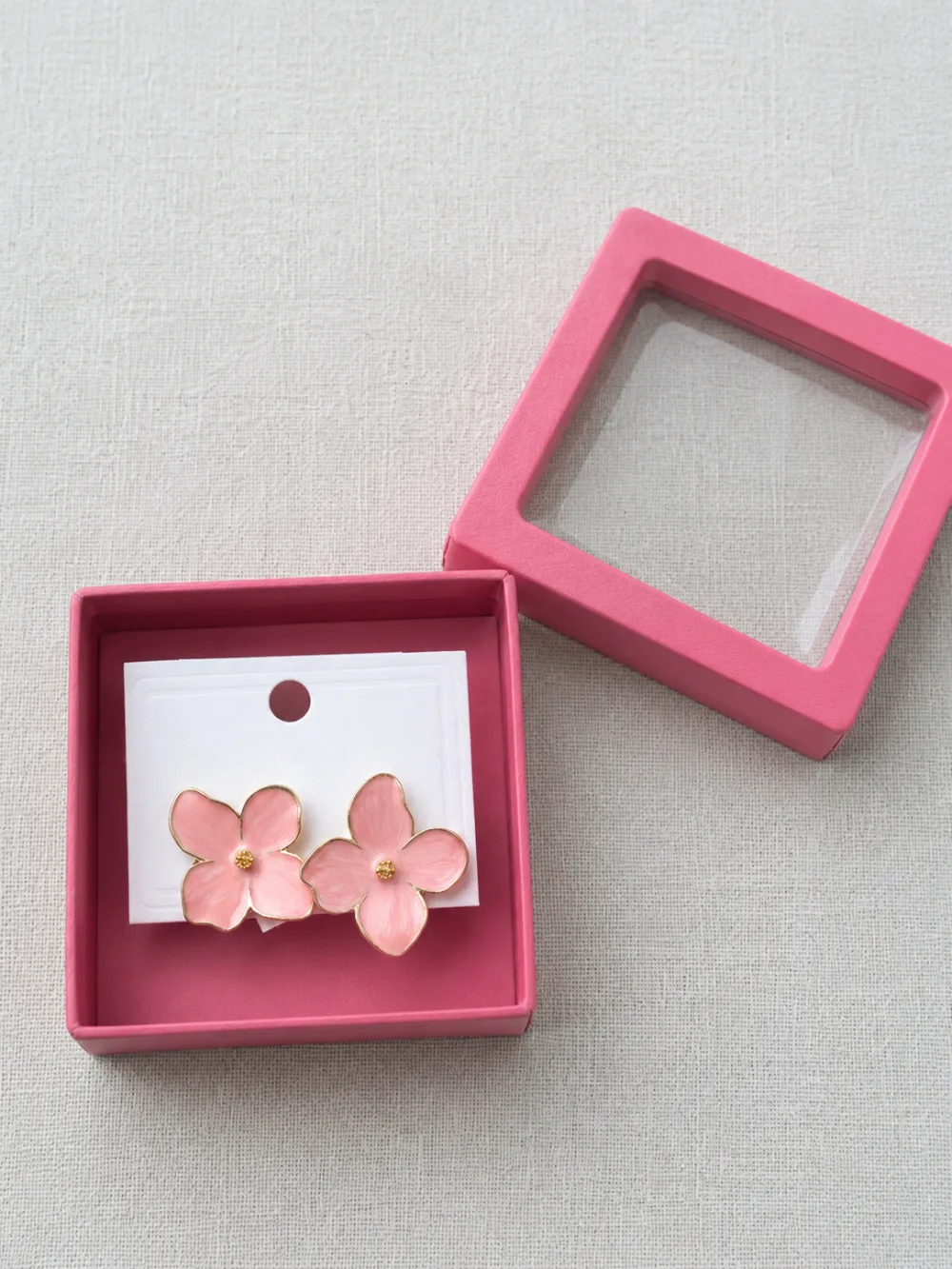 Matte Enamel 4 Petal Flower Stud Earrings Alloy Stud Earring on Flipkart photo 2